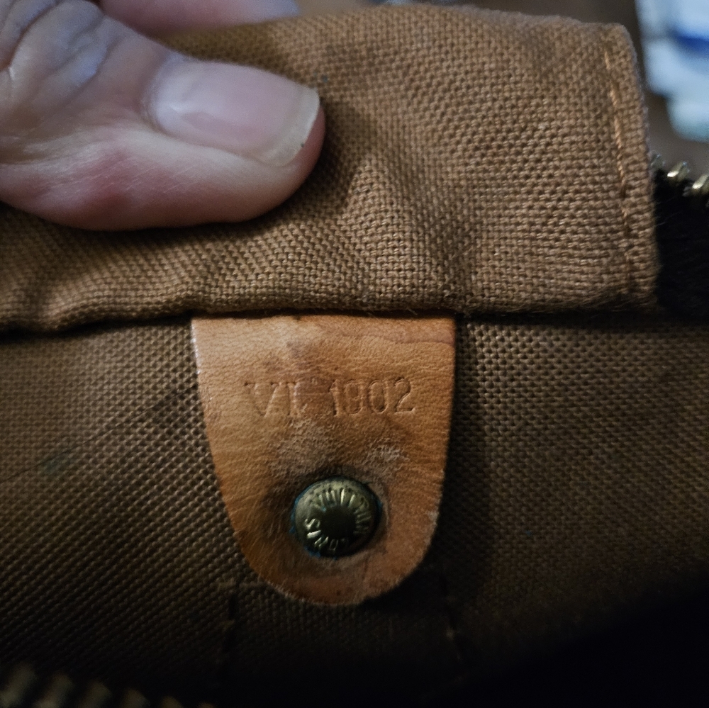 Louis Vuitton Brown Monogram Satchel with Pink Scarf Accent - Picture 8 of 11